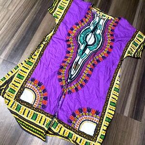 Long dashiki cardigan